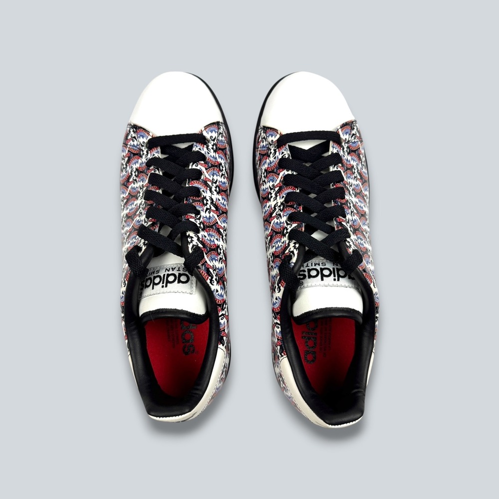 ADIDAS Collab STAN SMITH 2 Athletic Shoes Sz 10 Court Jester Joker Graffiti Art - Picture 10 of 13